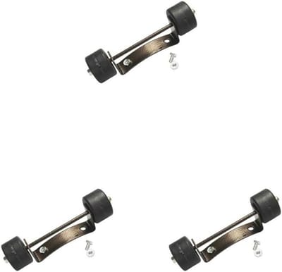 Terrasverwarmer Wiel Kit - Verplaatsbare Verwarming - Mobiele Verwarming Buiten - Universele Pasvorm - 3 Sets - Zwart