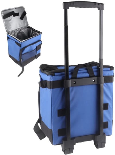 Allecto - Rollende Koeler op Wielen - Geïsoleerde Koeltas - 35L Groot Formaat - Waterdicht en Inklapbaar - Perfect voor Picknick en Camping