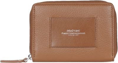 Maître ellern Portemonnee RFID-bescherming Leder 11 cm - Dames - Horizontaal - cognac