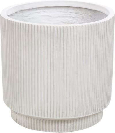 DARIA - Bloempot - Gebroken wit - 37 cm - Kleivezels