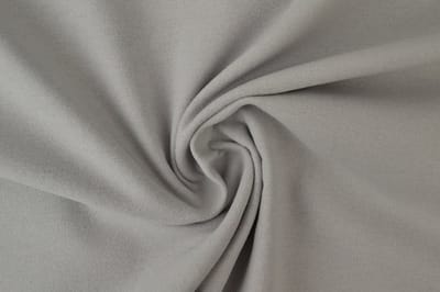 10 meter molton stof - Zilvergrijs - 100% katoen - Molton stof op rol