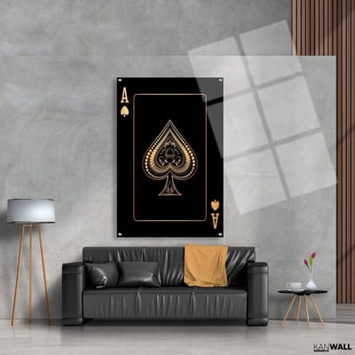 Luxe Plexiglas Schilderij Azen| 40x60 | Woonkamer | Slaapkamer | Kantoor | Muziek | Design | Art | Modern | ** 5MM DIK**