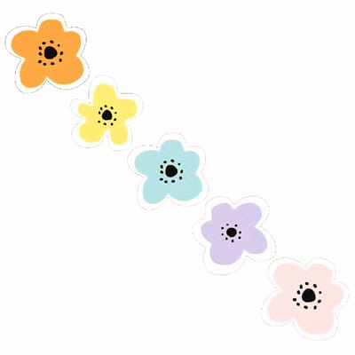 10x Sticker Assortie Bloem - bloemen - moederdag - leuk verpakt