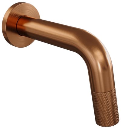Brauer Copper Carving inbouw fonteinkraan inkortbaar koper geborsteld PVD