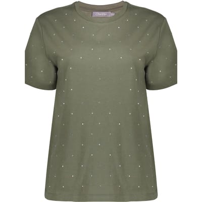 Geisha T-shirt Oil Stones Green Size: XS | T-Shirts Outlet | Dames | Groen