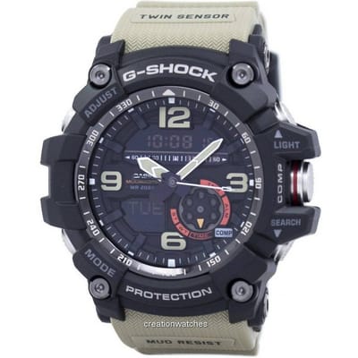 Casio G-Shock Mudmaster Analoog Digitaal Dubbele Sensor GG-1000-1A5 GG1000-1A5 Herenhorloge zwart
