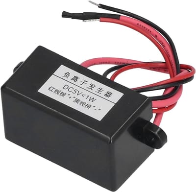 Lucht Ionisator - Negatieve Ionengenerator - Luchtzuivering Binnen - Compact Ontwerp - 35 Gram - Zwart