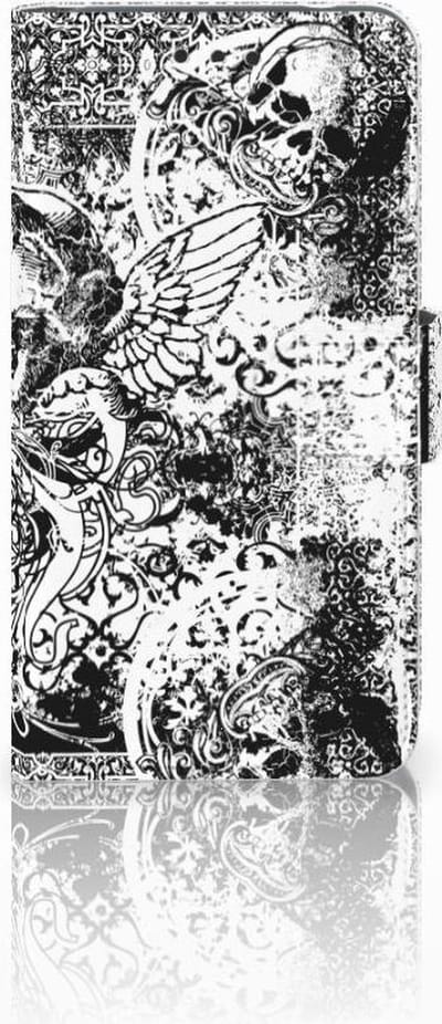 Telefoonhoesje met Naam Nokia 2 Skulls Angel