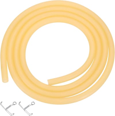 Natuurlijke Latex Rubber Slang van 1m, 1/8" ID x 1/4" OD voor Oefeningen, Laboratoria en Thuisgebruik met Slangklemmen