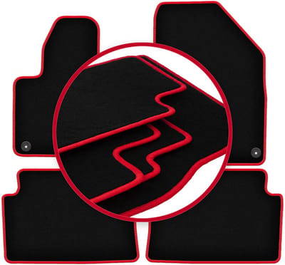 CARLUX-RED automatten voor: Citroen C5 II X7 liftback, sedan, stationwagen, tourer (2008-2017)