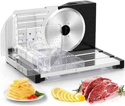 Elektrische Snijmachine voor Keuken - Instelbare Snijdikte en Inklapbaar