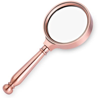 Dailygoods- Vergrootglas 10X - Vergrootglas met 75mm lens - Handheld Vergrootglas - Optisch glas - Voor senioren en kinderen - Lichtgewicht 220g - Leesloep