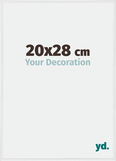 Your Decoration - Fotolijst 20x28 cm - Kunststof - Wit Hoogglans - Annecy