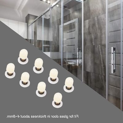 Glazen schuifdeurrijders voor douchecabine, messing en ABS, 25mm, 8 stuks, badkameraccessoires en vervangingsonderdelen