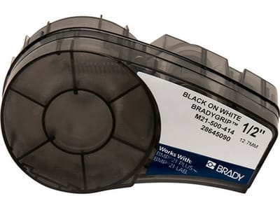 Brady M21-500-414 Etiket Zwart op wit