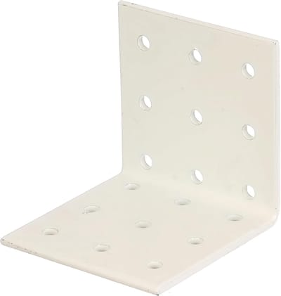 Geperforeerde plaathoek - Hoekverbinder - Houtverbindingen maken - Sendzimir verzinkt - 60x60x60 mm - Staal