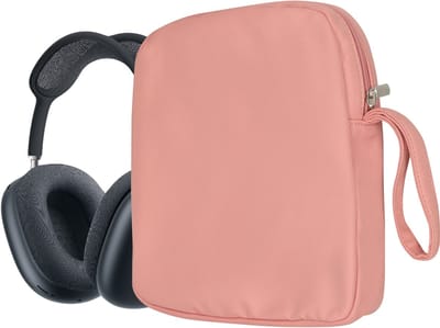 kwmobile Hoofdtelefooretui voor over-ear koptelefoons voor Apple AirPods Max / AirPods Max 2 Case - Hoes met ritssluiting - oudroze
