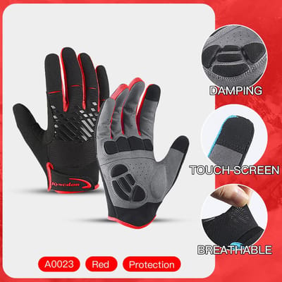 Nieuwe Professionele Outdoor Fiets Handschoenen Touchscreen Ademend Anti-zweet Schokbestendig Slijtvast Motorhandschoenen Mannen L
