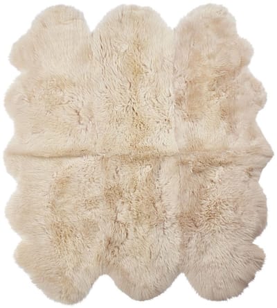 Natures Collection - Premium 6 dubbele Nieuw- Zeelandse schapenvacht - Langharig - Kleed 180x162 cm