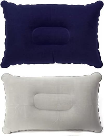 Opblaasbaar Kussen voor Reizen, Camping en Wandelen - Compact en Comfortabel Slaapkussen