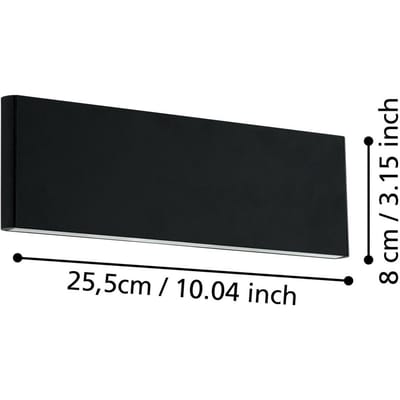 EGLO Stars of Light LED wandlamp Climene, zwart, aluminium