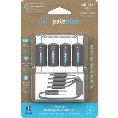 Paleblue Speciale oplaadbare batterij CR123 Li-ion 3 V 860 mAh 4 stuk(s)