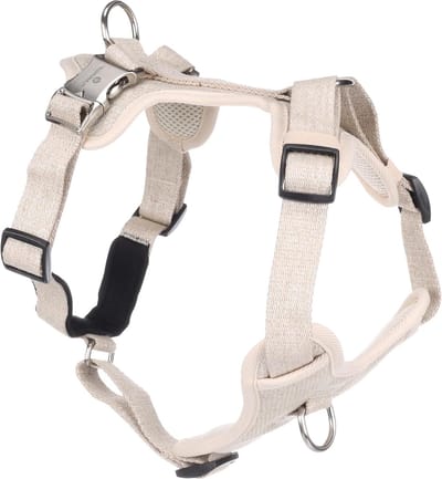 Honden Tuigje - Veilig Comfort - Dagelijkse Wandelingen - Dubbel Ring Systeem - XS 25-43cm - Beige