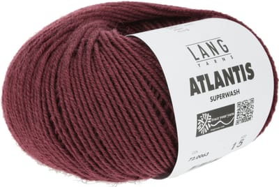 Lang Yarns Atlantis - 63 wijnrood - Wol/Acryl-Mix Garen