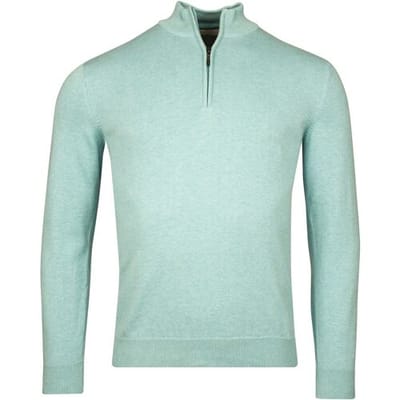 Baileys Trui Half Zip Single Knit Near Uni Color Aqua / male