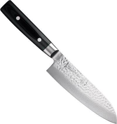 Yaxell Zen Santoku Koksmes 16,5 cm – 37 Lagen Damaststaal – Canvas-Micarta Heft