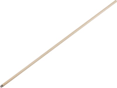 Buemag Bezemsteel universeel - hout - 140 cm - D24 mm - schroefdraad uiteinde - extra lang