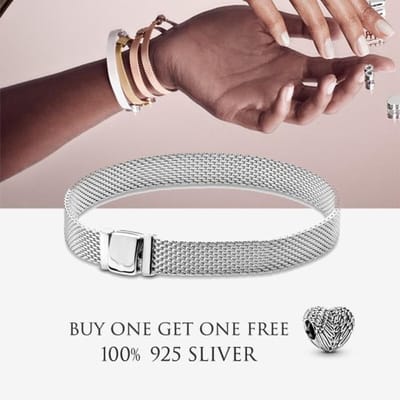 Nouveau Bracelet Chaîne Serpent en Argent Sterling S925 Moments Fermoir O Couronne Compatible Breloques Argent Original Pour Femmes Fabrication de Bijoux DIY 16cm orange