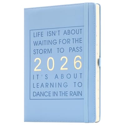 Dailygoods- Dagboek 2026 A4 - Dag per pagina - Productiviteit Planner - Organisator - Maandabonnement 12 pagina's - Lintbladwijzers