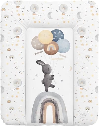 Aankleedmat Baby - Commode mat - Baby verzorgen - Oeko-Tex gecertificeerd - 50 x 70 cm - Rainbow Walk