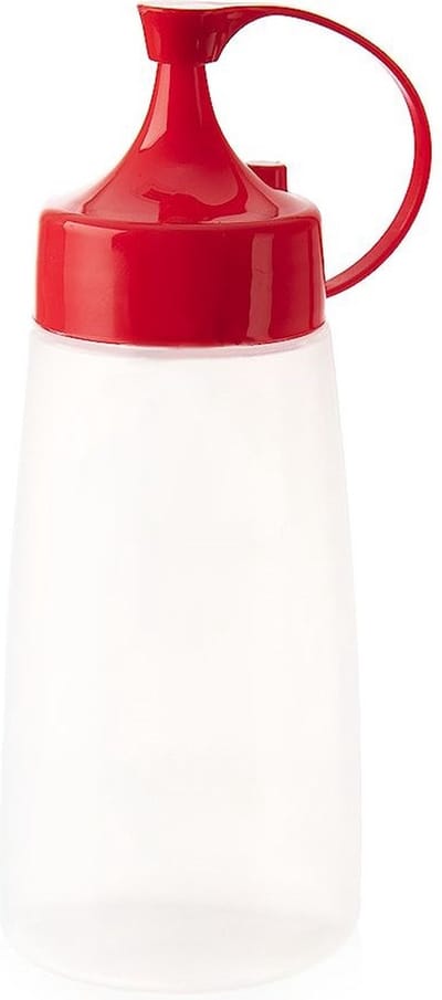 Knijpfles 340 ml - Garneerfles - Saus - Beslag - Doseerflessen - Sausflessen - Spuitfles
