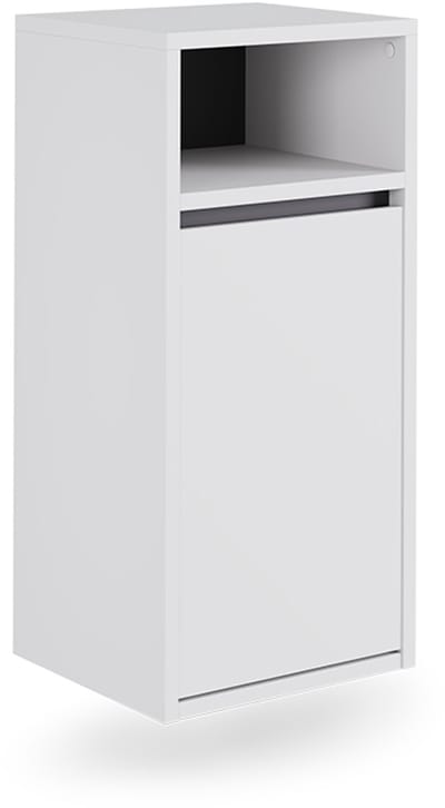 Vicco Viola Badkamerkast – 38 x 80 cm met wasmand Wit/Grijs