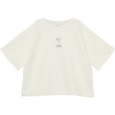 s.Oliver T-shirts Offwhite Maat: 134/140 | T-Shirts Outlet | Unisex | Wit