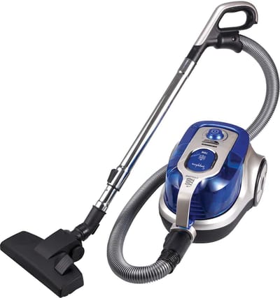 Heinner Sapphire Zakloze Stofzuiger – 750 W – 2,2 L Stofcapaciteit – Cycloonfilter – Dubbele HEPA-13 Filter – Blauw/Zilvergrijs