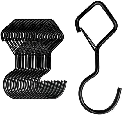 Dailygoods- S-haken Set van 10 - Multifunctionele Ophanghaken - Robuuste Haken - Voor Keuken/Badkamer/Tuin - Winddicht/Duurzaam - Ideaal voor Kleding en Gereedschap - Ophanghaak