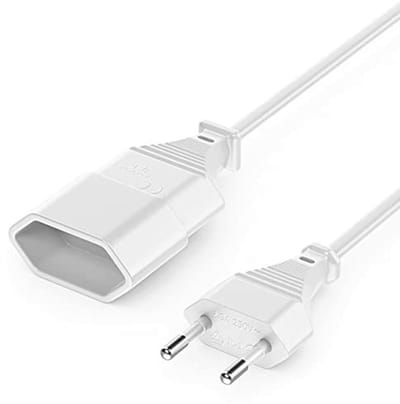 5 Meter Euro Verlengkabel - Universele Stroomkabel voor TV, PC, Monitor en Huishoudelijke Apparaten
