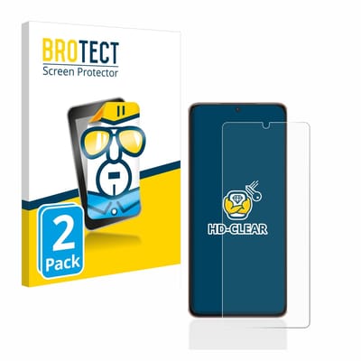 BROTECT - Screenprotector voor Samsung Galaxy S21 Ultra 5G - Folie Beschermfolie transparant 2 Stuks