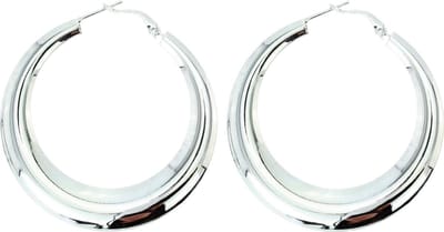 Behave - Oorbellen - Oorringen zilverkleurig - glans party accessoirem