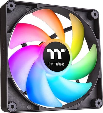 Thermaltake CT120 ARGB Sync - Ventilator Koeler voor PC - 2x120mm - Stil - PWM 500-2000 RPM - Zwart