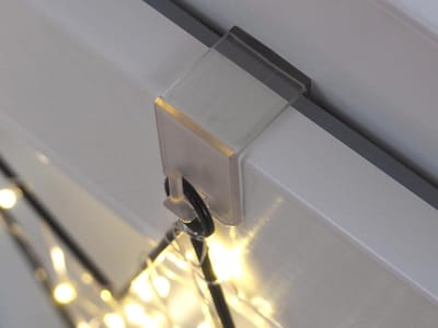 Raamhaken - Decoratieve haken klemdragers - Raamdecoratie ophangen - Geen boren lijmen - 15-20 mm klembereik - Transparant mat