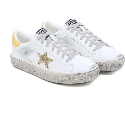 Dames Vier Seizoenen Sportschoenen Nieuwe Mode Veelzijdig Oude Koreaanse Versie Witte Schoenen Vuile Schoenen voor Dames en Heren 38 goud
