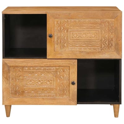 vidaXL - Dressoir - 80 - x - 33 - x - 75 - cm - Massief - Mango - Hout