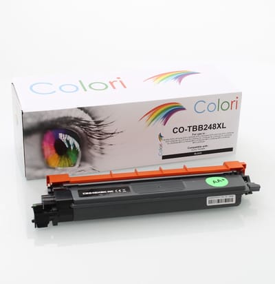 Colori huismerk Toner geschikt voor Brother TN248XLBK zwart HL-L3220cw HL-L3220cwe HL-L3240cdw HL-L8230cdw HL-L8240cdw MFC-L3740cdw MFC-L3740cdwe