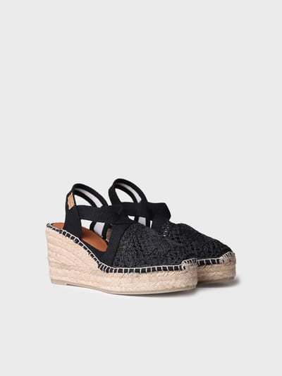 Dames espadrilles van gehaakte stof | THALIA