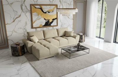Hoekbank Slaapbank met Opbergruimte L-Vorm - 289x189 cm - Novihome