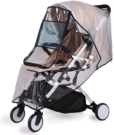 OmGoods - Dailygoody - Universele regenhoes - Bescherming tegen wind - Duurzaam en waterdicht - 37 x 22 x 37 inch - Geschikt voor kinderwagens - Ideaal voor bui